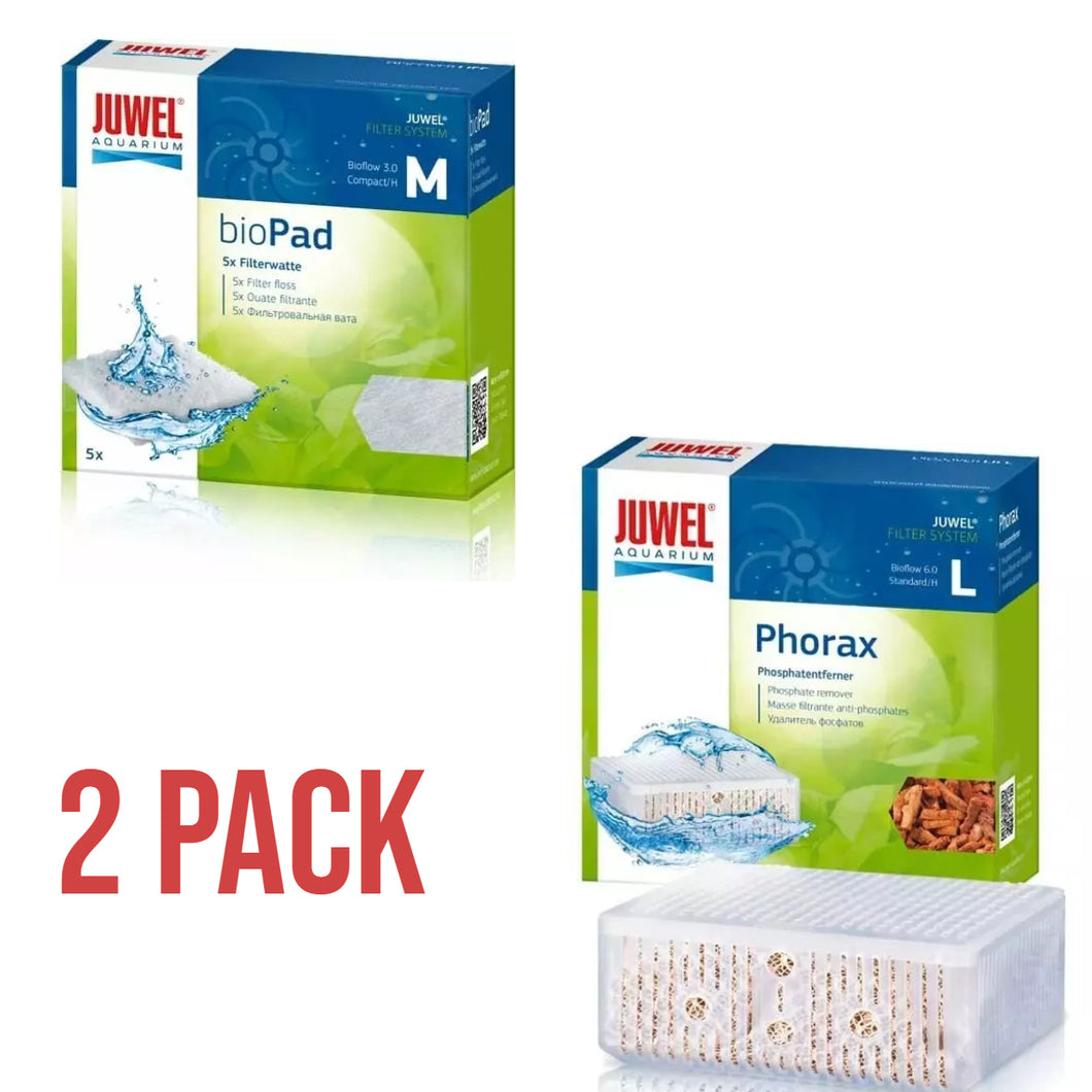 Juwel© Bioflow 6.0 * TWIN PACK Phorax Phosphate & Fine Filter Floss