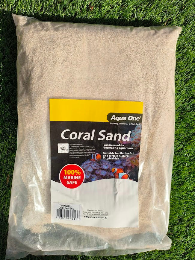 Coral Sand Aragonite 5kg Bag - saltwater reef tank