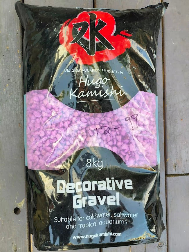 8kg Aquarium gravel - tropical / goldfish / decor 🩷 PINK / PURPLE