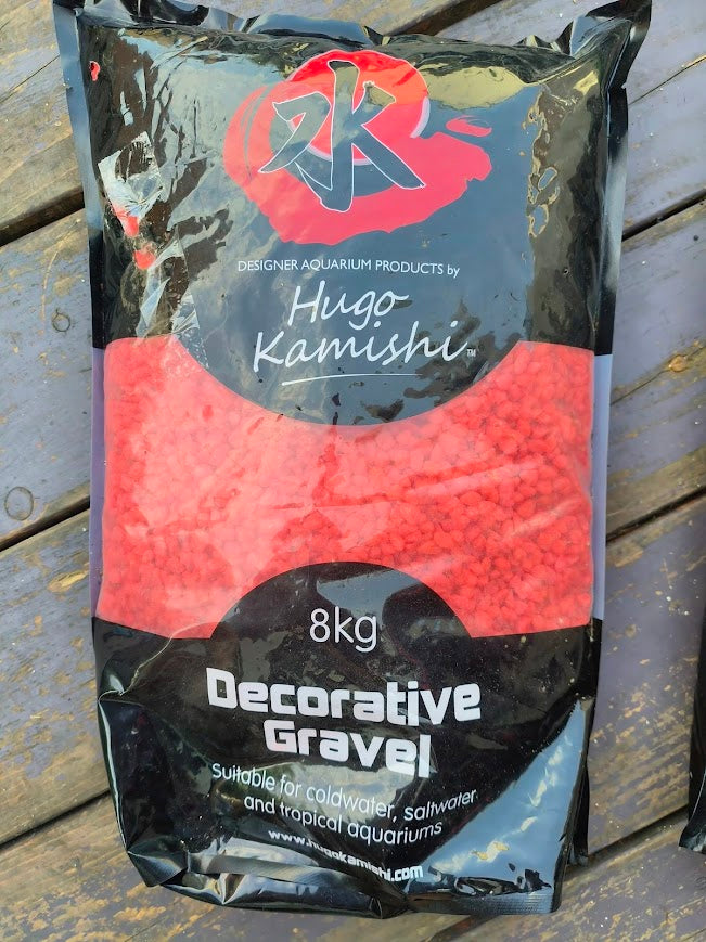 8kg Aquarium gravel - tropical / goldfish / decor RED