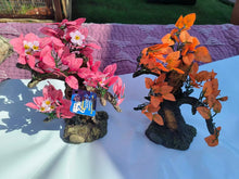 Load image into Gallery viewer, Pair Bonsai Trees large - silk / resin - Japanese - aquarium safe artificial
