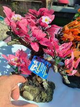 Load image into Gallery viewer, Pair Bonsai Trees large - silk / resin - Japanese - aquarium safe artificial
