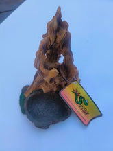 Load image into Gallery viewer, Reptile / Snake Tree Stump Decor Feeding Bowl ornament
