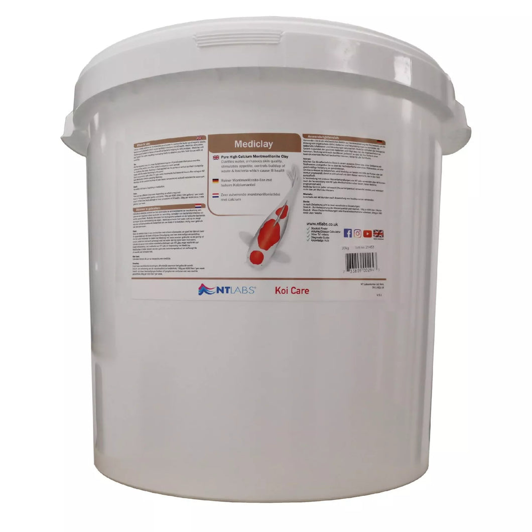 NT Labs Mediclay Bulk 20kg Bucket For Koi Pond Clay