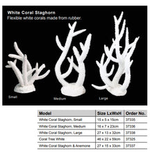 Load image into Gallery viewer, White Staghorn Acropora Coral Ornament 23cm tall
