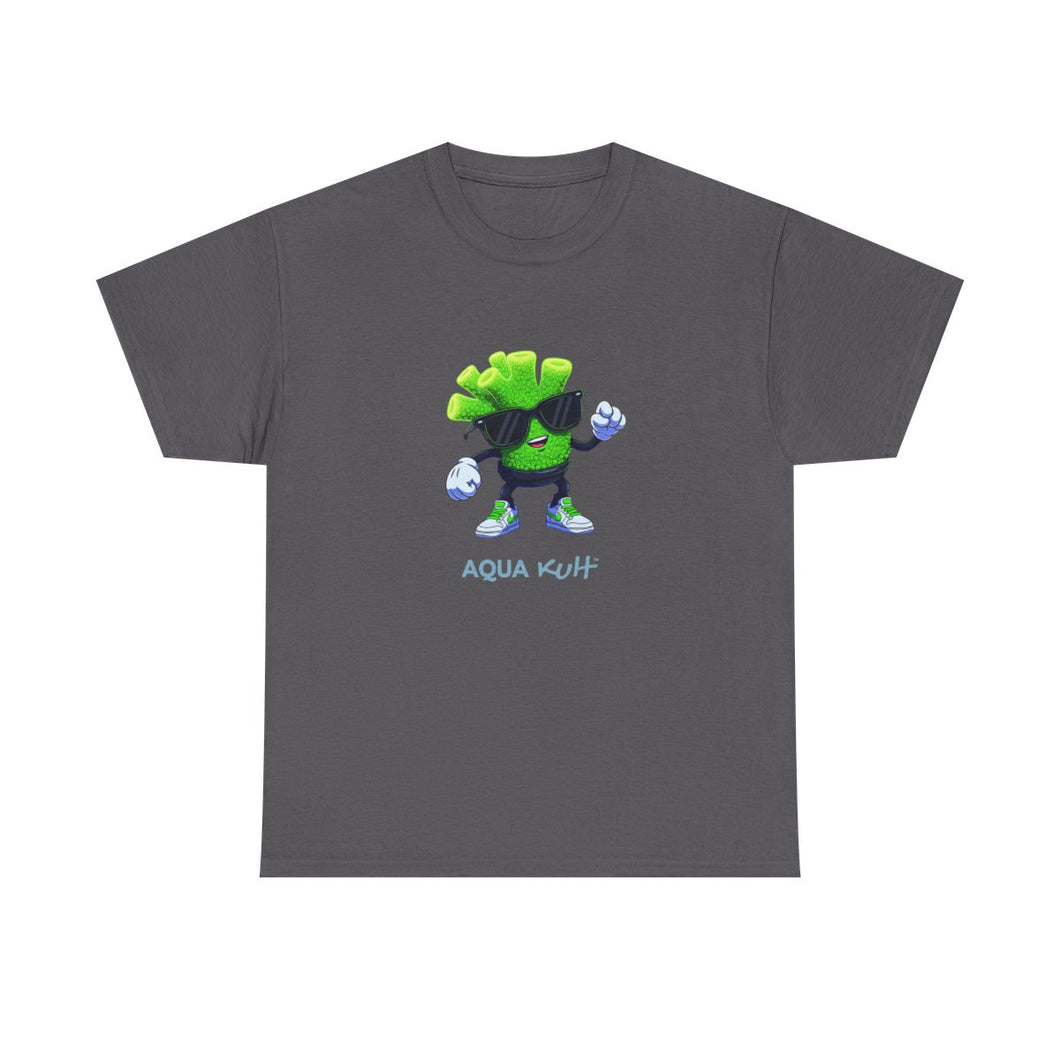 Unique t-shirt displaying an illustrated coral, ideal for reef aquarium hobbyists